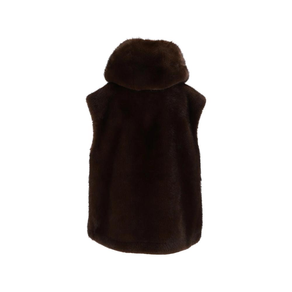 faux-fur hooded gilet 2