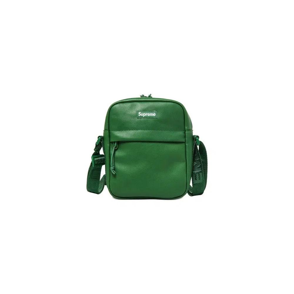 Сумки через плечо Supreme Leather Shoulder Bag 'Green' 1