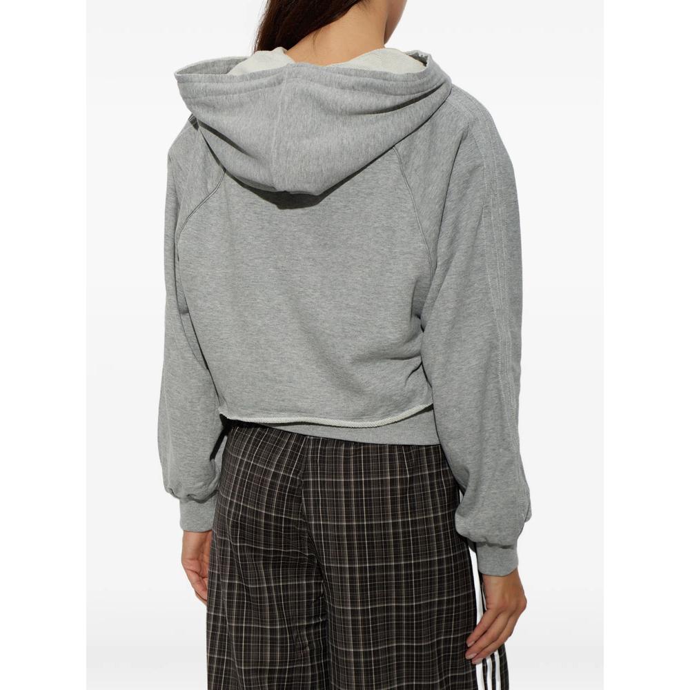 layered-effect cropped hoodie 4