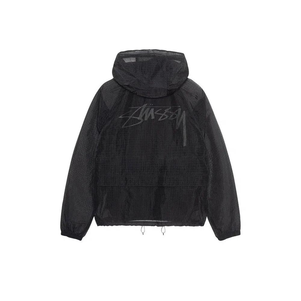 Флисовые куртки Stussy Transparent Ripstop Beach Shell 'Черный' 2