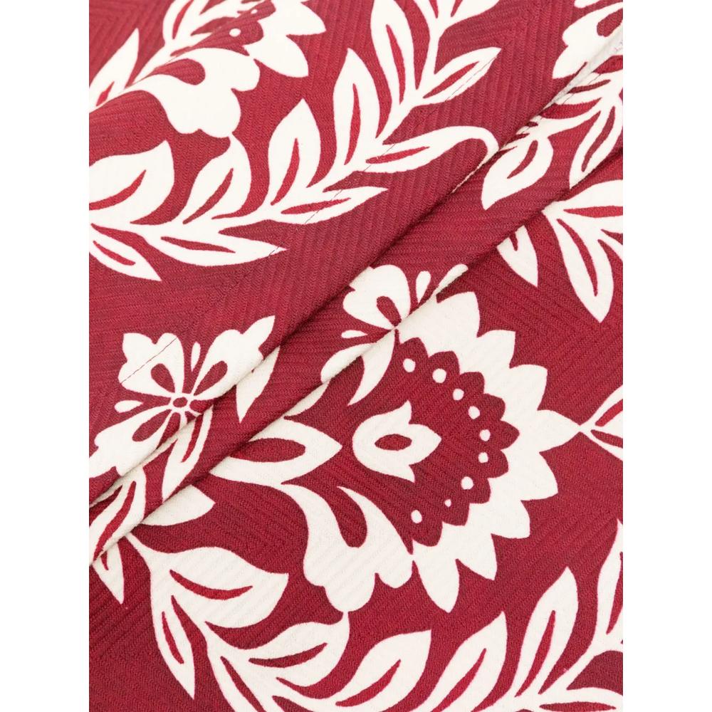 floral-print herringbone table runner 2