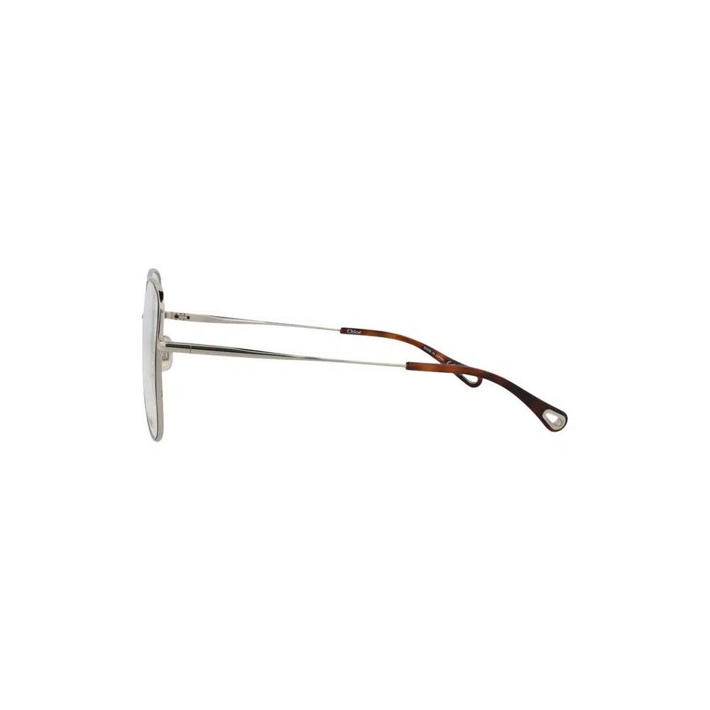 Очки Chloé Square Metal Optical Frames 'Silver/Transparent' 3