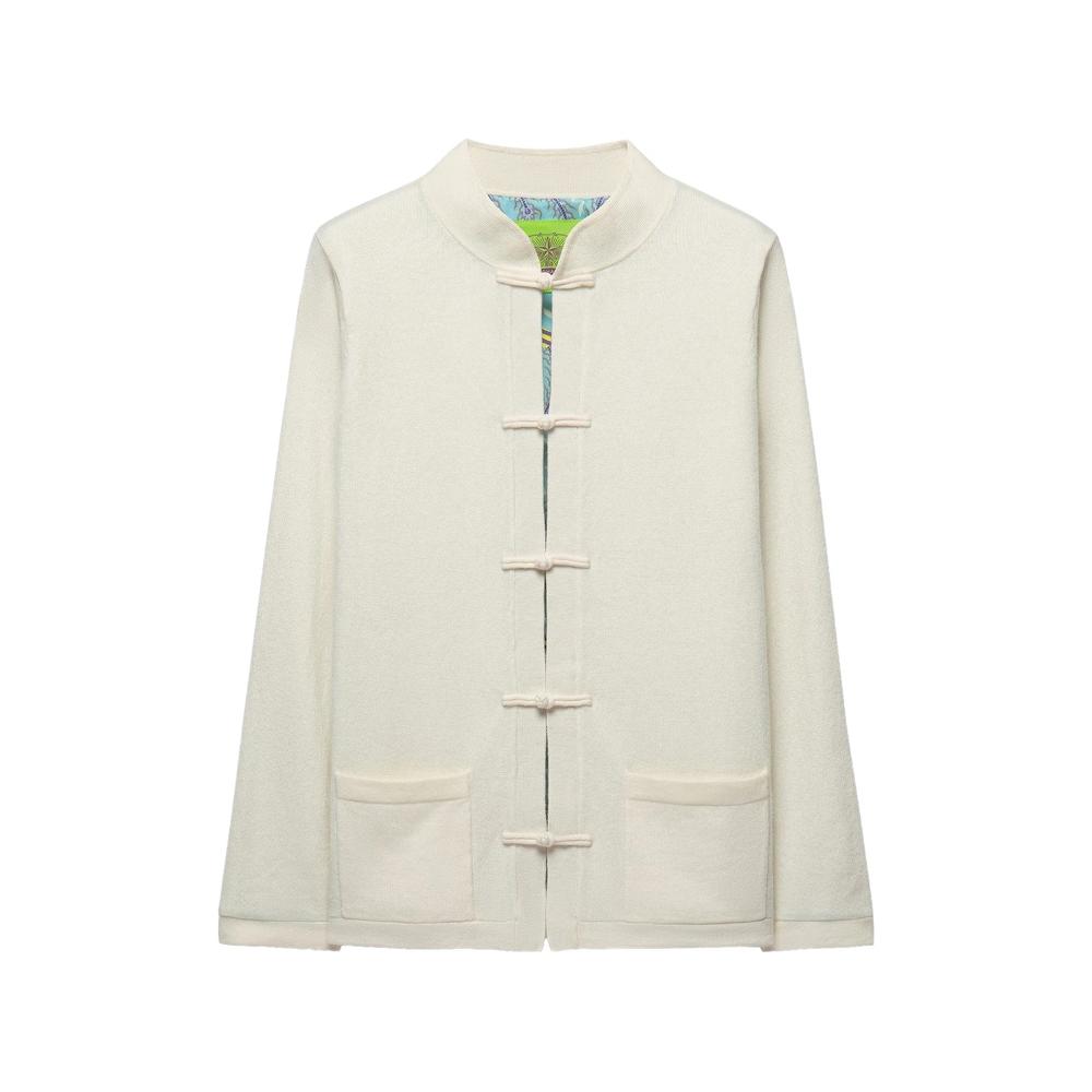 Tang frog-fastening cardigan 1