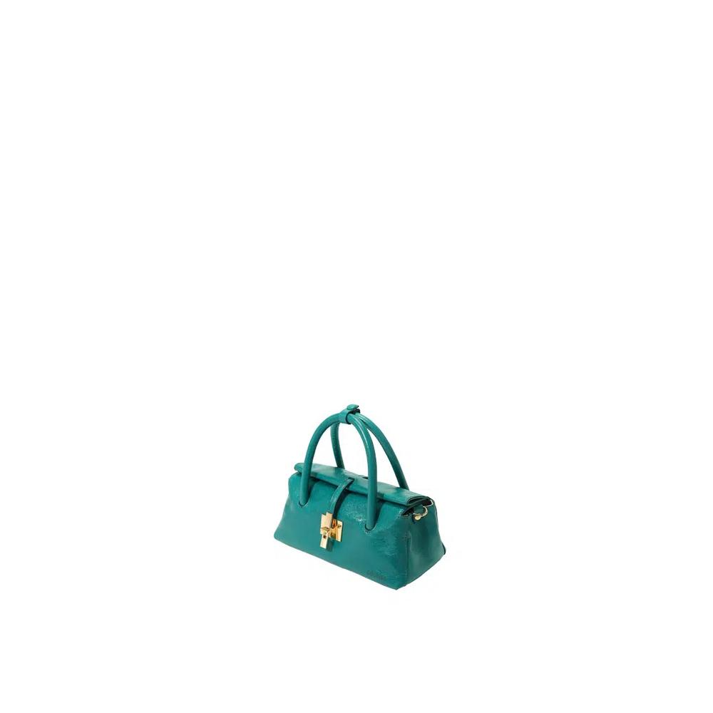 Мини-сумка SAOI Soft Structural Top Handle Bag - состаренный бирюзовый 2
