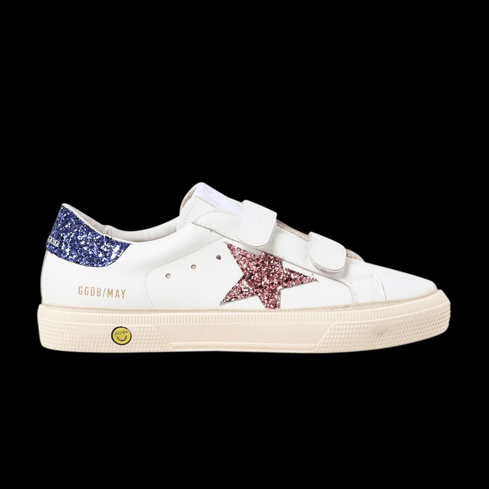 Кроссовки Golden Goose May School Kids 'White Red Blue Glitter' 1