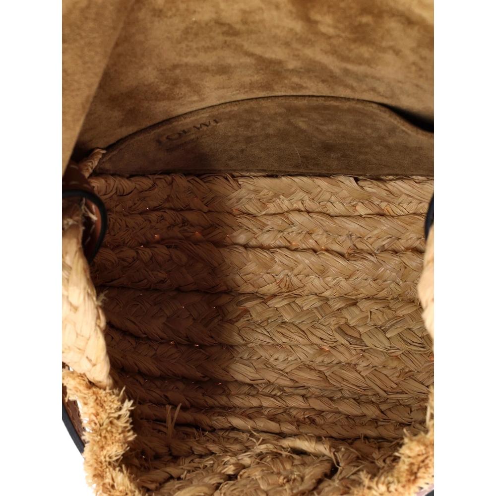 Gate Leather with Raffia Small shoulder bag 5