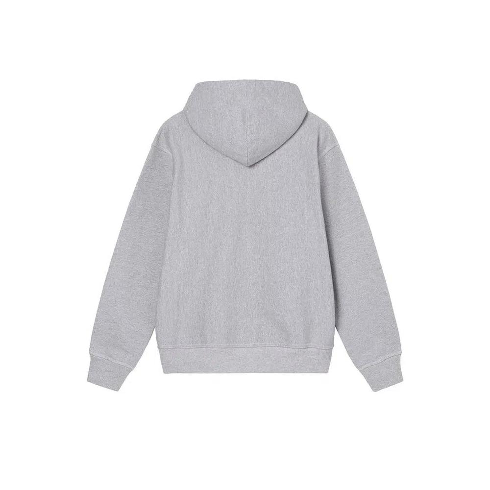 Худи Stussy Contrast Stitch Label Hood «Grey Heather» 2