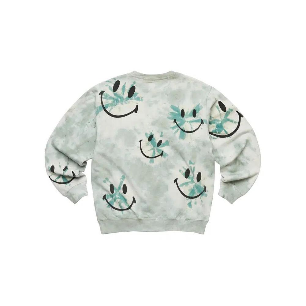 Свитеры Market Smiley Shibori Dye Crewneck Sweatshirt 'Green' 2