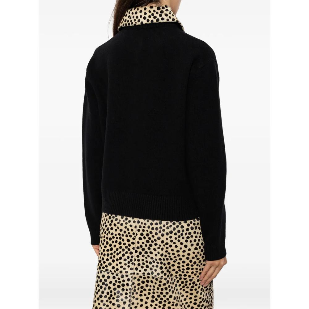 animal-print collar cardigan 4