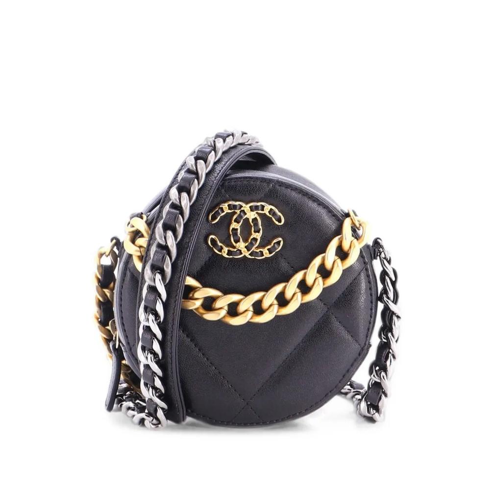 Стеганый клатч 19 Round with Chain 1