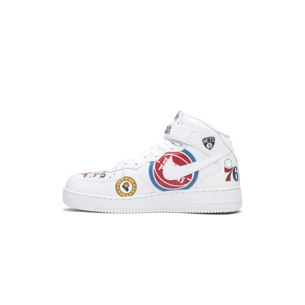 Кроссовки Supreme x NBA x Nike Air Force 1 Mid 'White' 3