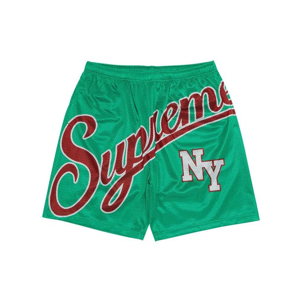 Шорты Supreme Big Script Mesh Shorts 'Red' 1