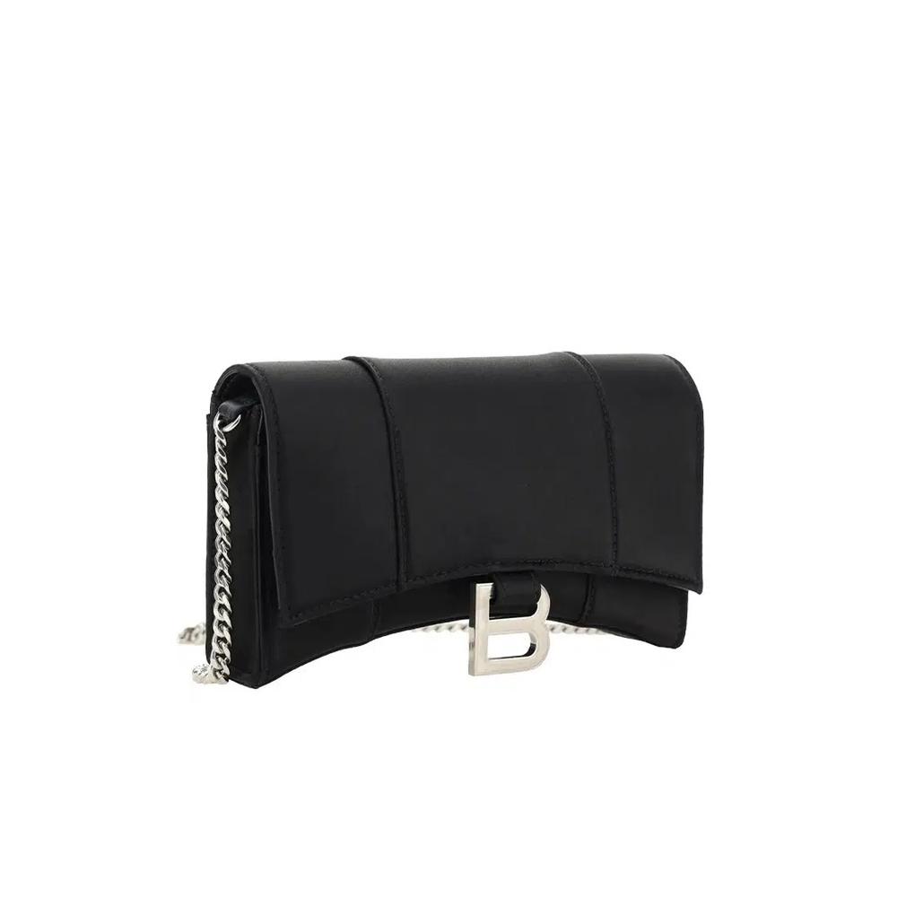 Кошелек-цепочка Hourglass Bb Monogram в черном цвете 2