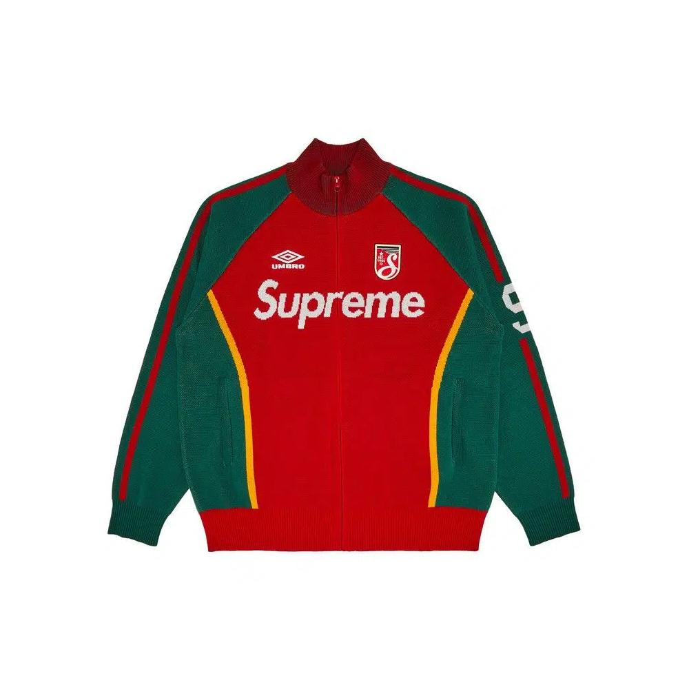 Свитера Supreme x Umbro Zip Up Sweater 'Red' 1