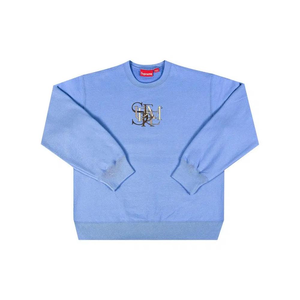 Свитшоты Supreme Overlap Crewneck 'Light Blue' 1