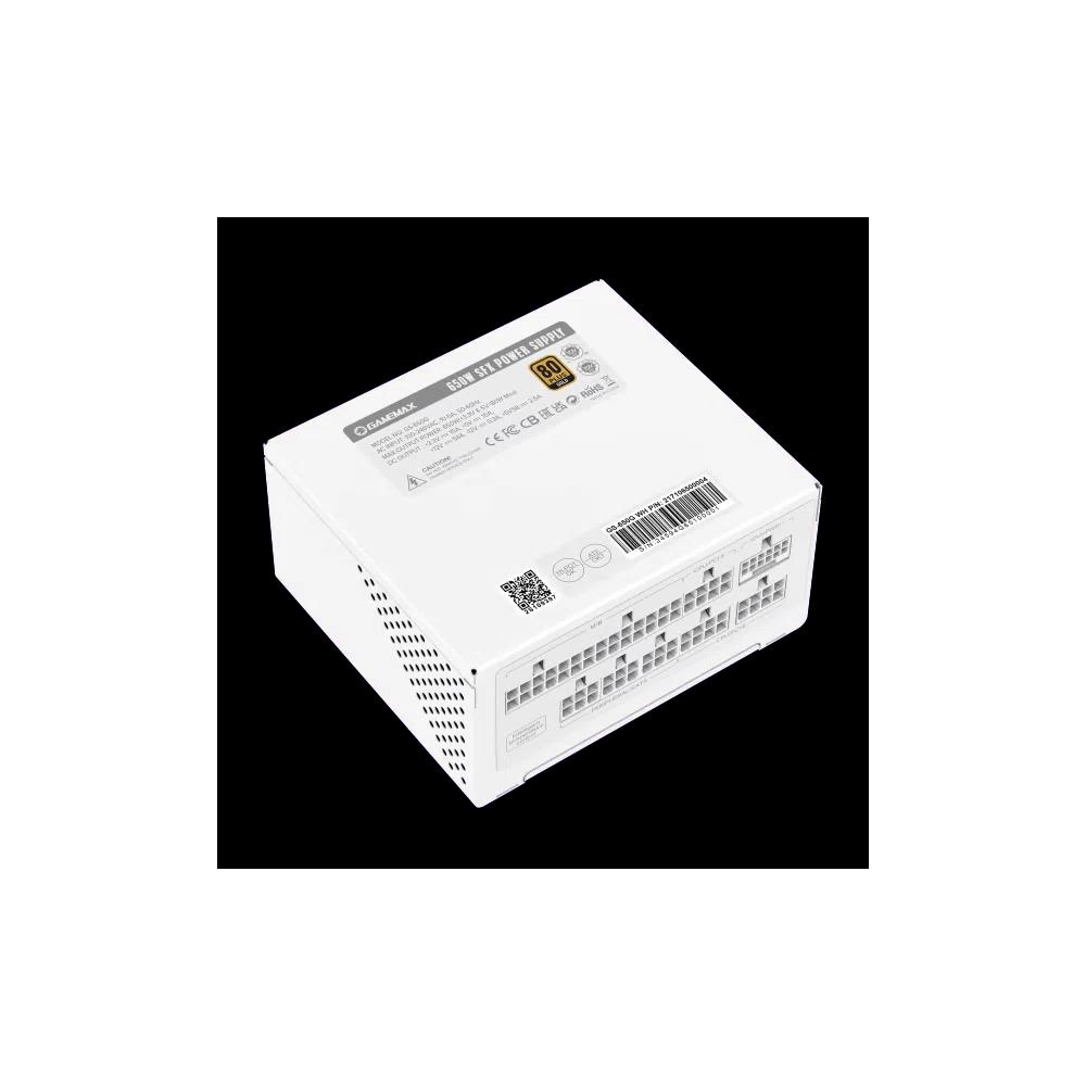 [SFX] GameMax GS-650G 650W ATX3.1 80Plus Gold  блок питания - белый 5
