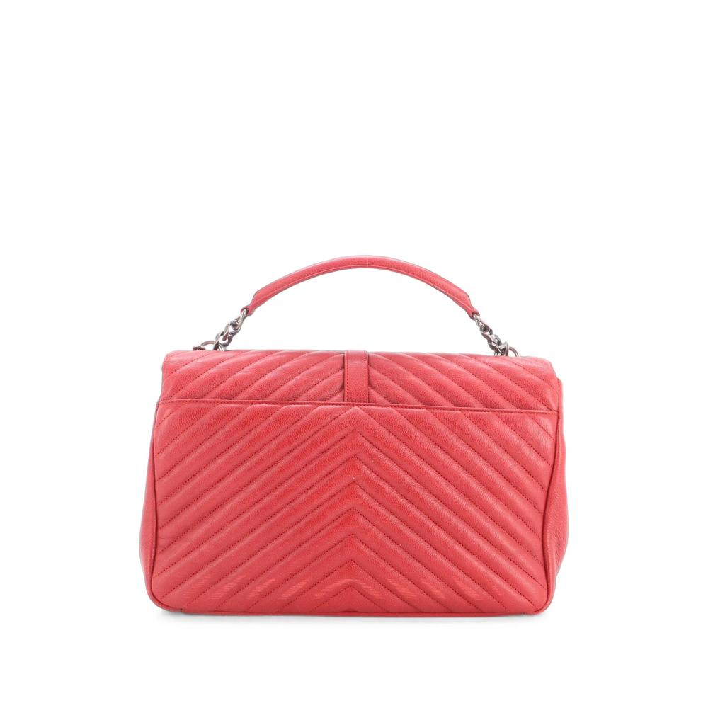 Classic Monogram College Bag Matelasse Chevron Leather Large shoulder bag 2