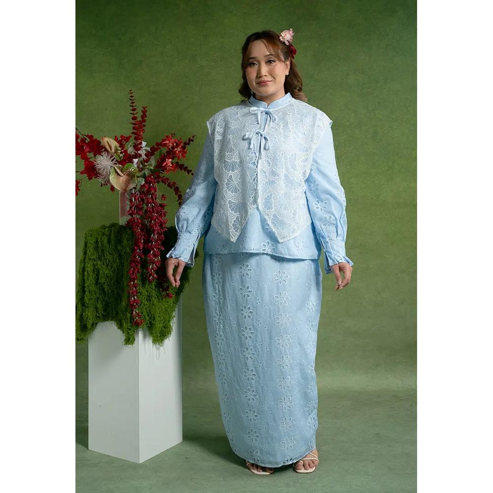 Amelia Plus Kedah Kurung с комплектом жилета 4