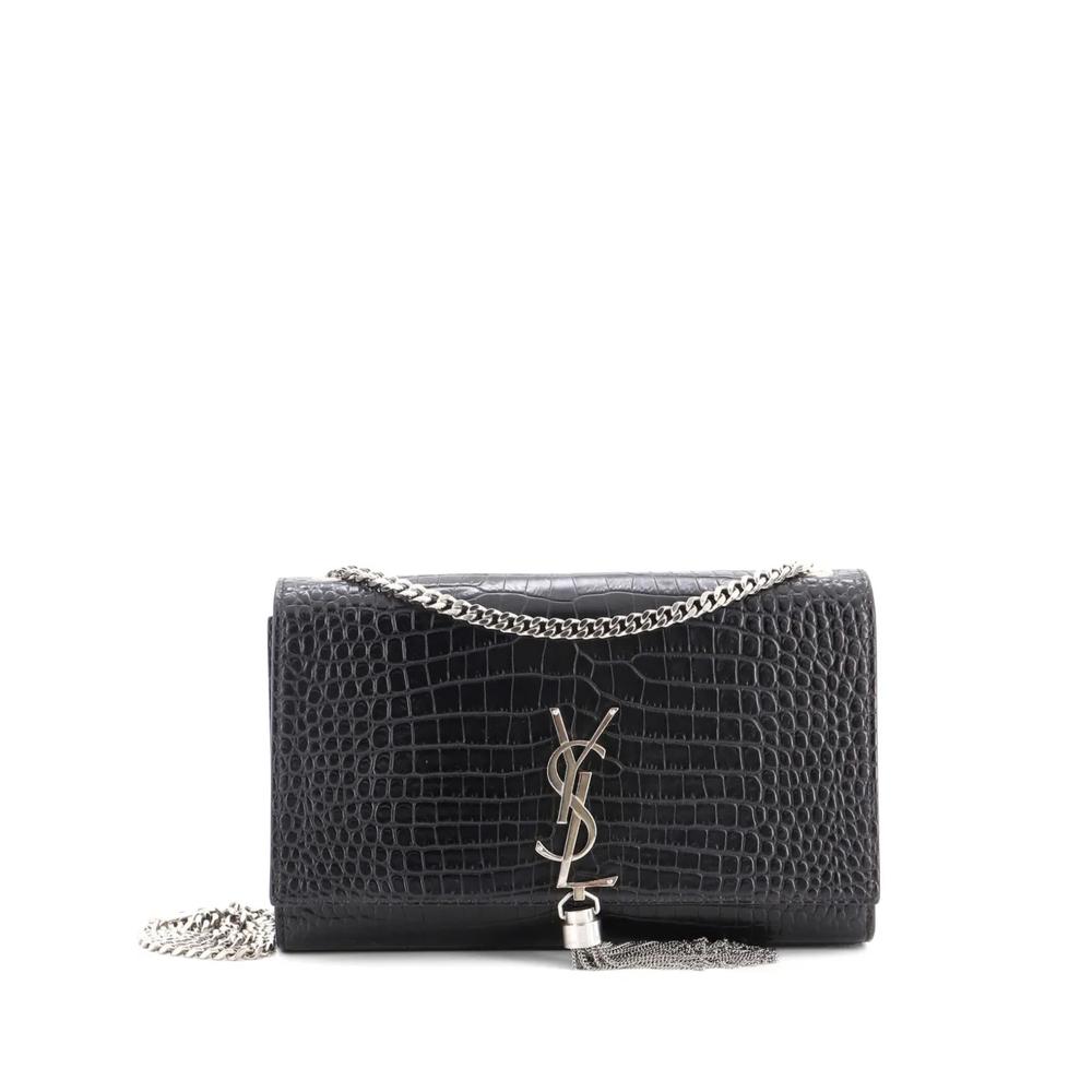 Сумка через плечо Classic Monogram Tassel Crocodile Embossed Leather Medium 1
