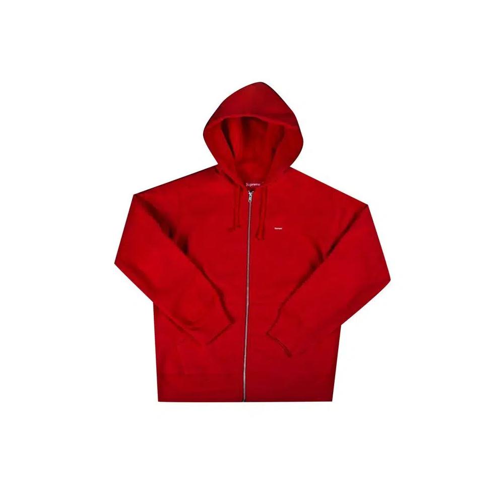 Толстовки Supreme Small Box Zip Up Sweatshirt 'Red' 1
