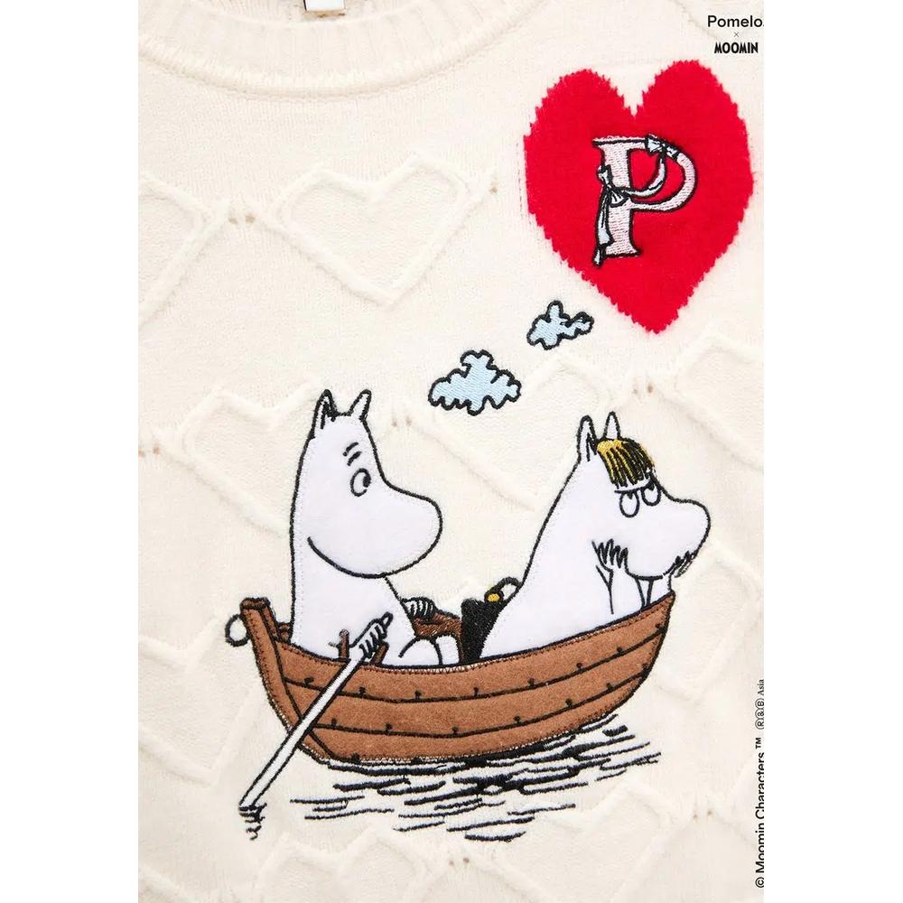 Pomelo. x Moomin Детский свитшот с графическим принтом - Белый 3