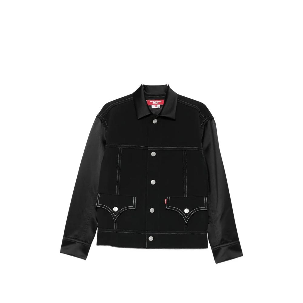 x Levi's contrast-panel contrast-stitch jacket 1