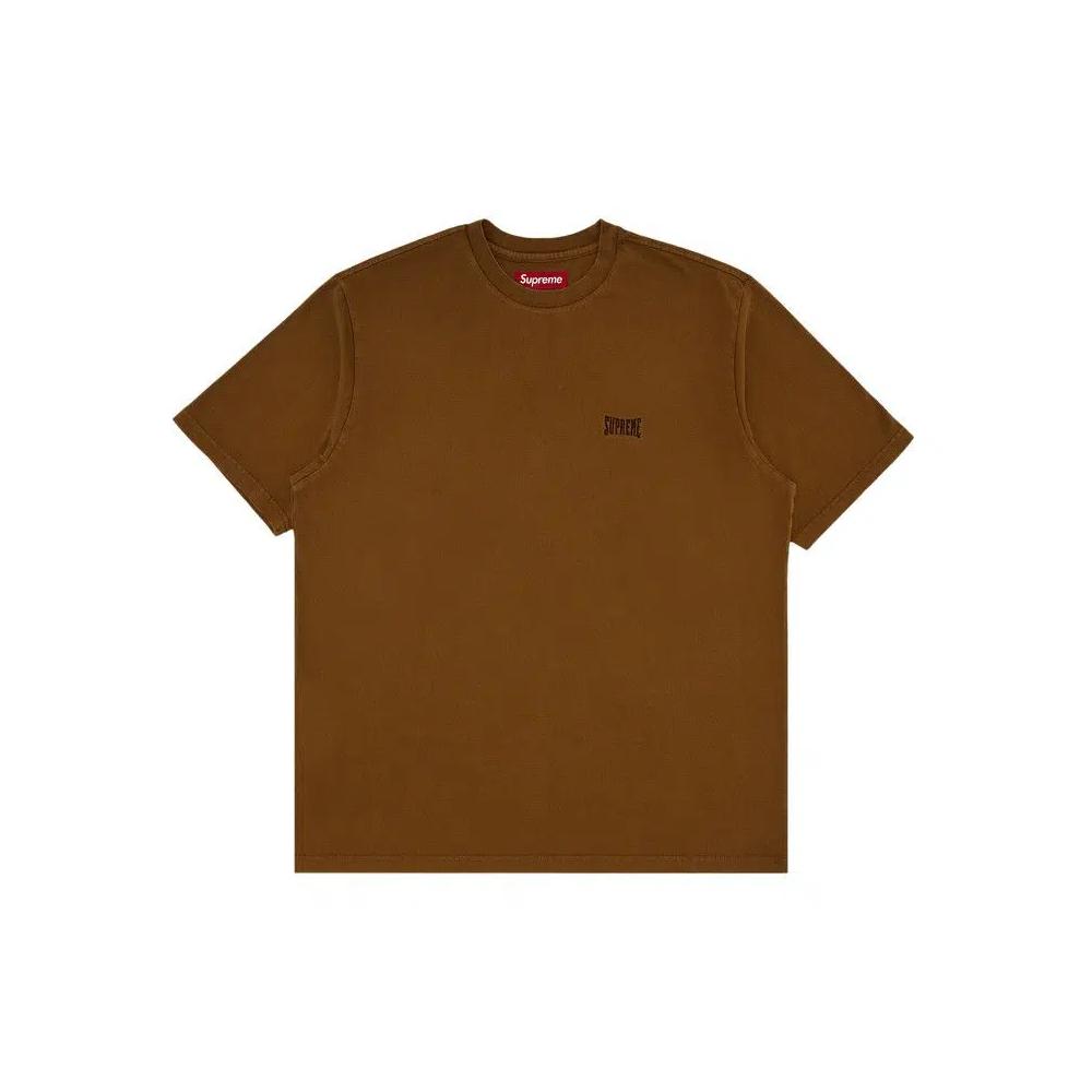 Топы Supreme Warm Up Washed Short-Sleeve Top 'Brown' 1
