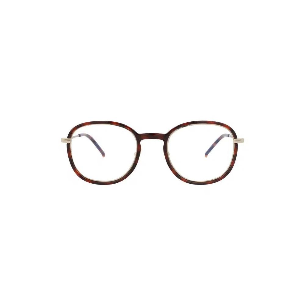 Очки Saint Laurent Round-Frame Injection Optical Frames 'Гавана/Золотой/Прозрачный' 1