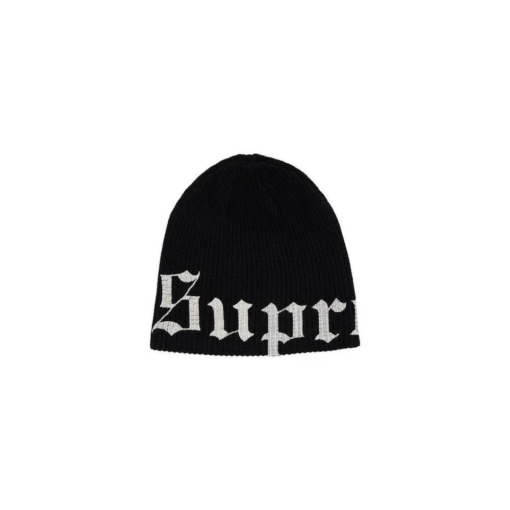 Шапки Supreme Old English Printed Beanie 'Black' 1