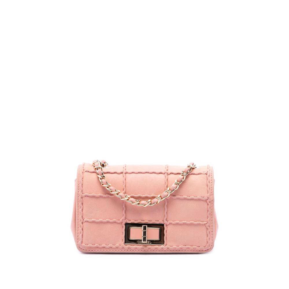 Мини-сумка через плечо Stitched Chocolate Bar Iridescent Lambskin Reissue 2.55 Flap 1
