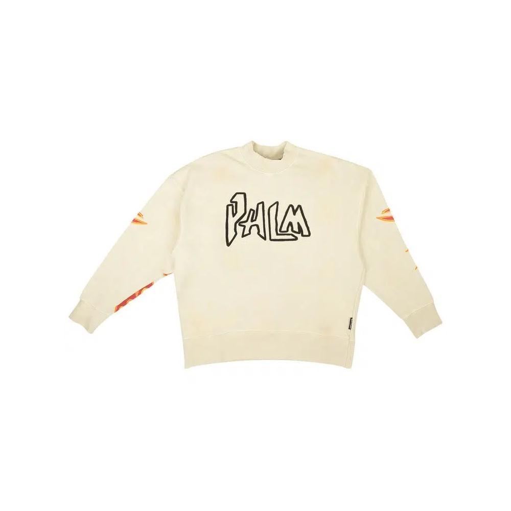Свитеры Palm Angels GD Palm Graffiti Flames Crew 'Off White' 1