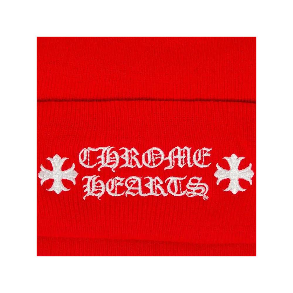 Шапки Chrome Hearts Online Exclusive «Красный/Белый» 3