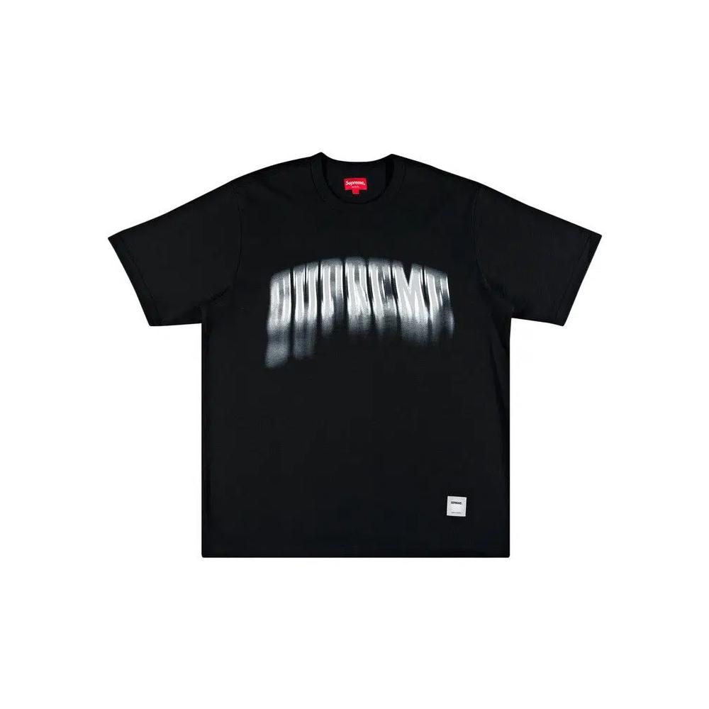Футболки Supreme Blurred Arc Short-Sleeve Top 'Black' 1