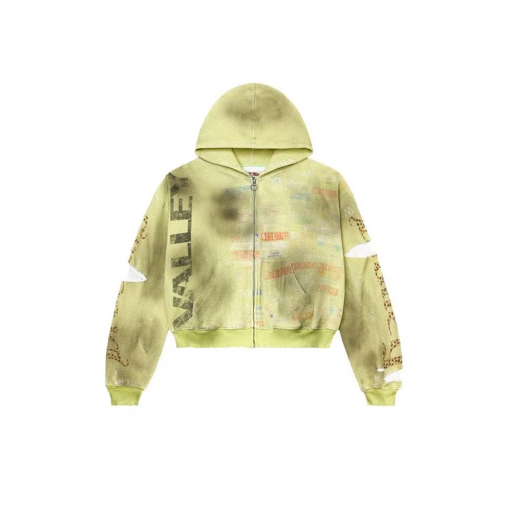 Толстовки Vale Forever Glitch Zip Up 'Hack Green' 1