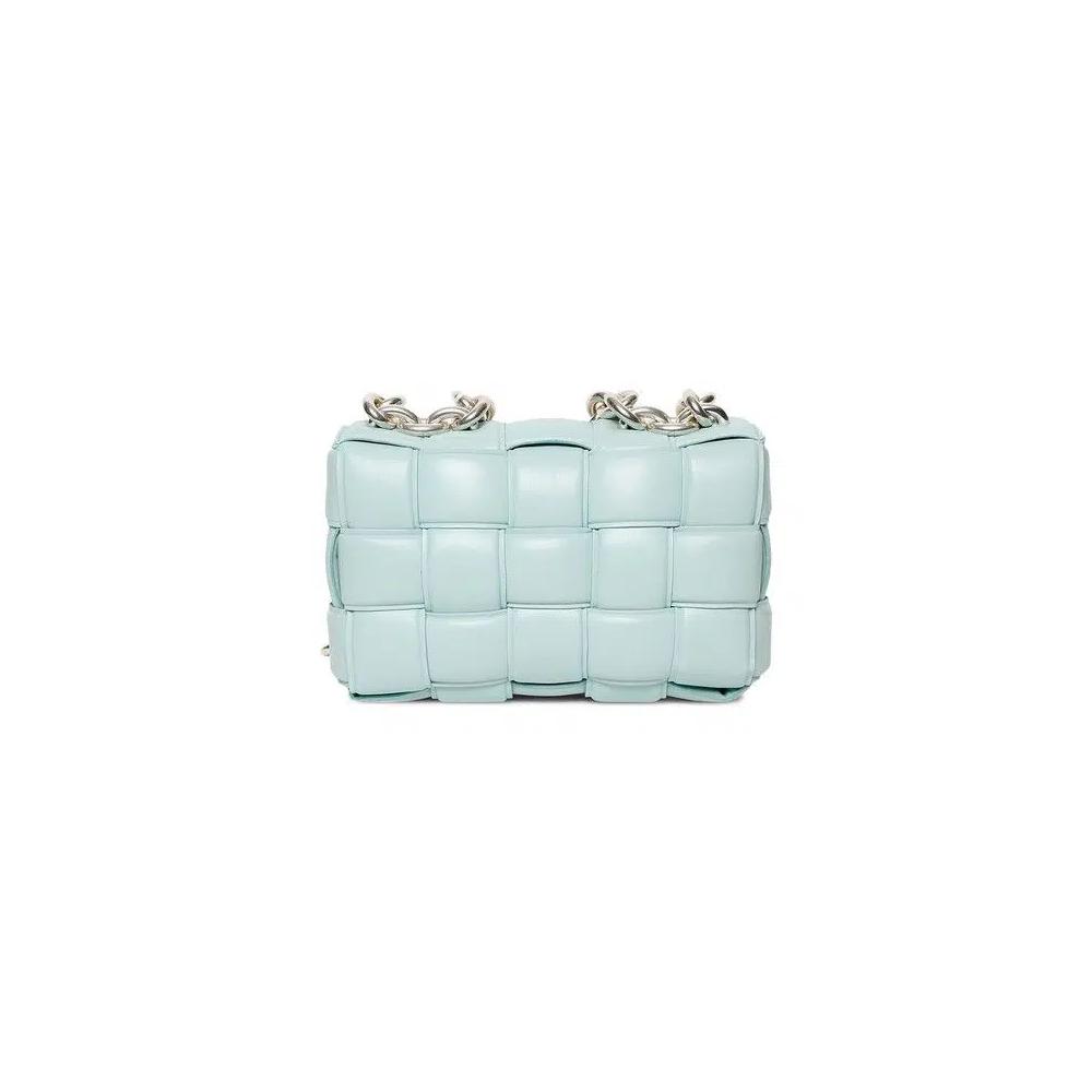 Сумки через плечо Bottega Veneta The Chain Cassette Bag 'Мятный/Серебряный' 1