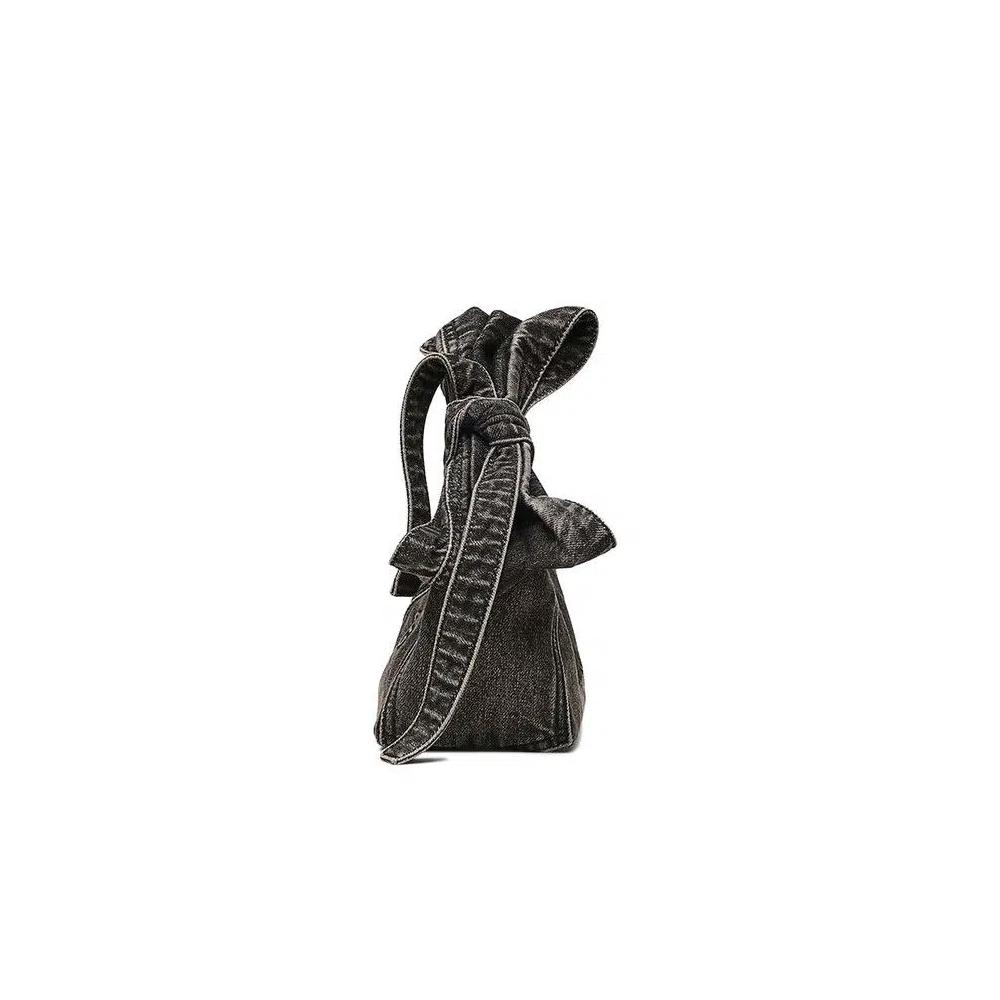 Сумки через плечо Marc Jacobs Denim Bow Mini Sack Bag 'Black Wash' 3