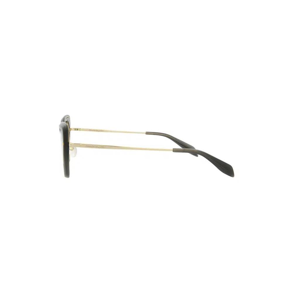 Очки Alexander McQueen Cat Eye-Frame Acetate Optical Frames 'Grey Gold Transparent' 3