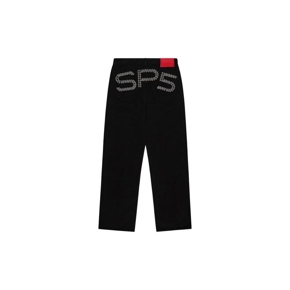 Джинсы Sp5der Rivet Denim 'Black' 2