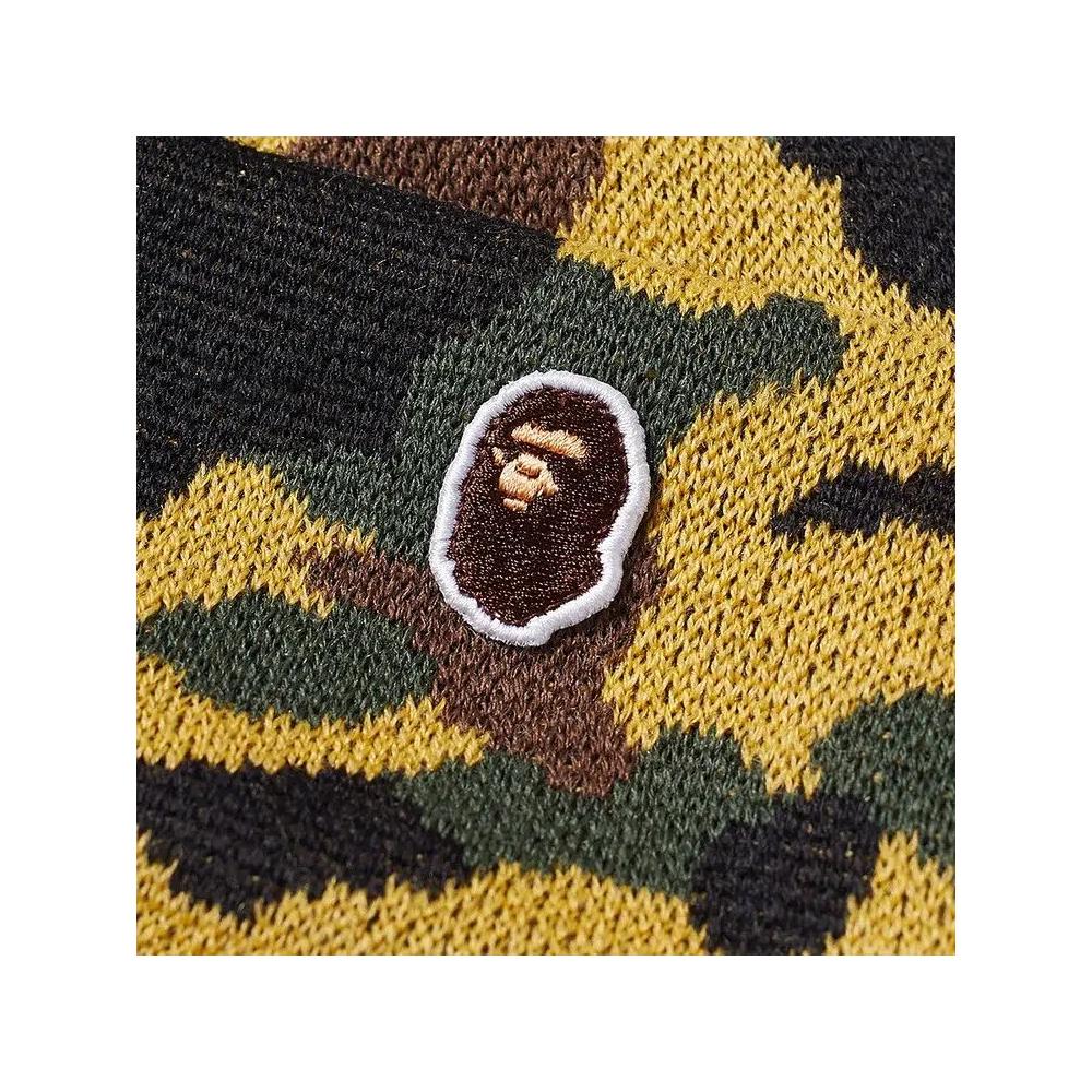Шапки BAPE 1st Camo Knit Cap 'Green' 2