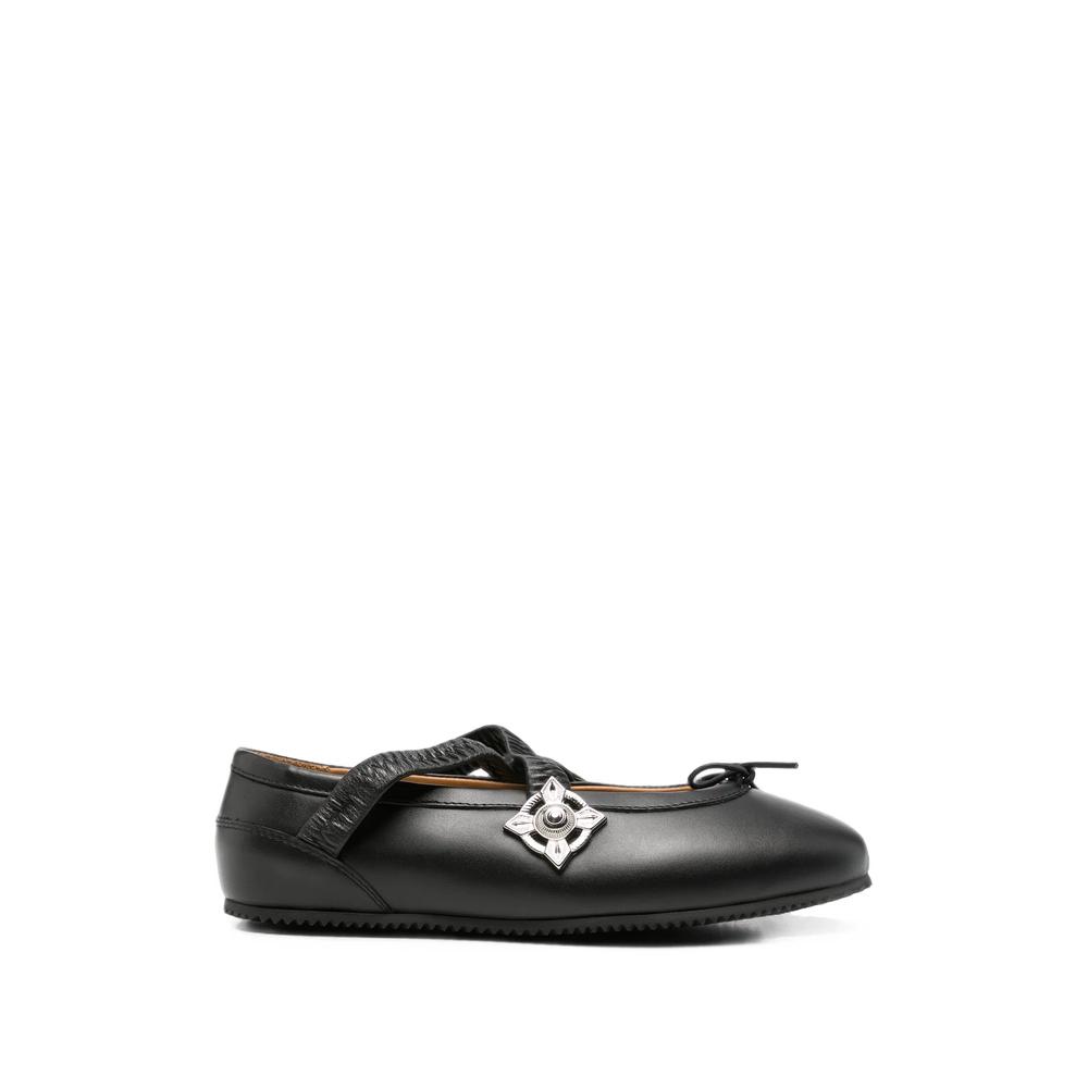 elasticated-strap ballet flats 1