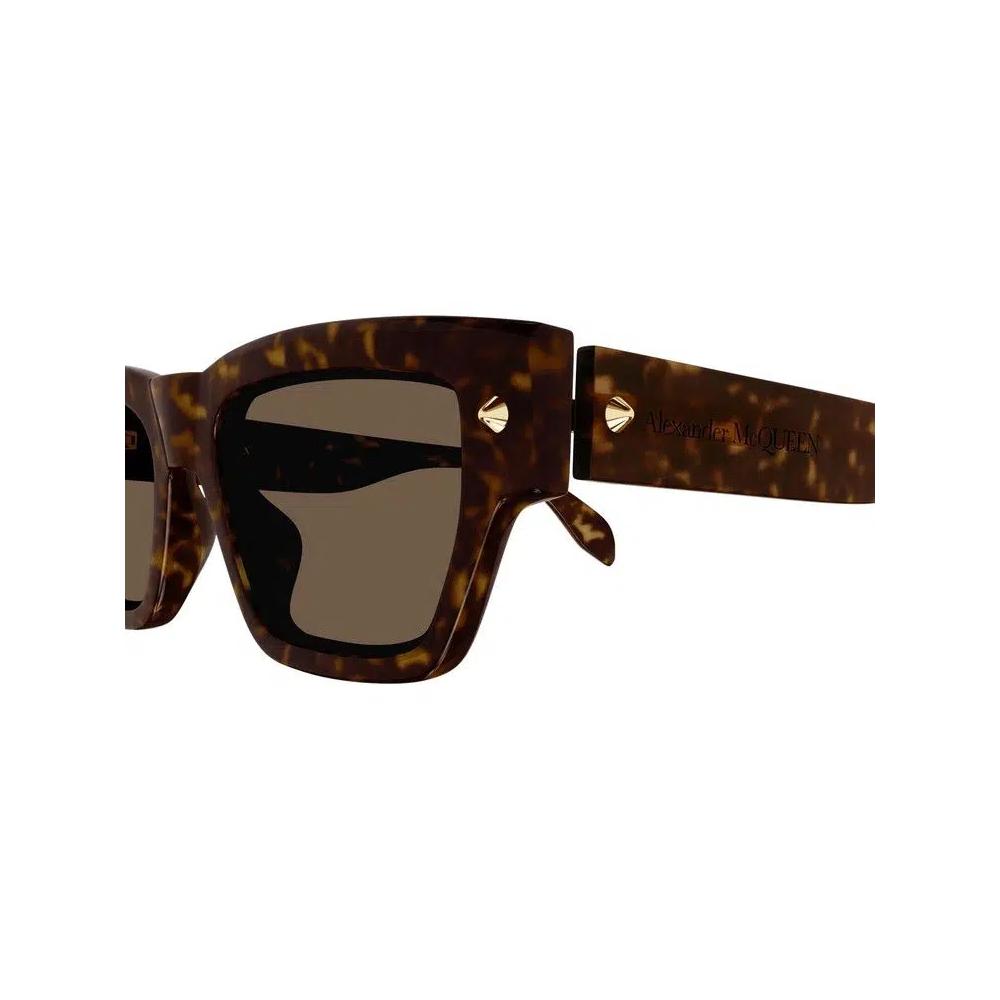 Солнцезащитные очки Alexander McQueen Square 'Havana/Brown' 3