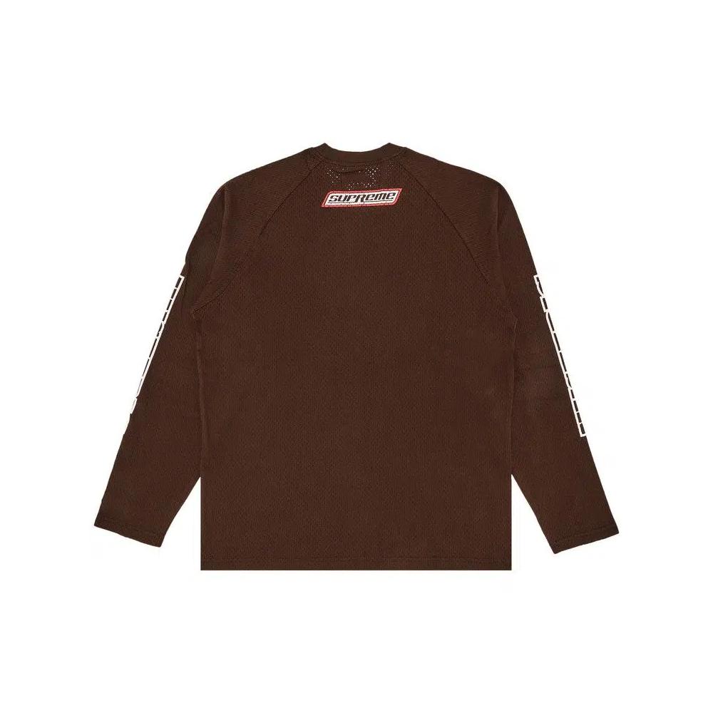 Футболки с длинным рукавом Supreme x HYSTERIC GLAMOUR Mesh Long-Sleeve Top 'Brown' 2