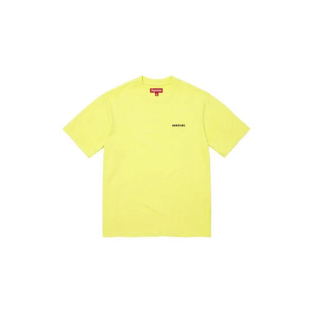 Рубашки и топы Supreme Washed Short-Sleeve Top 'Yellow' 1