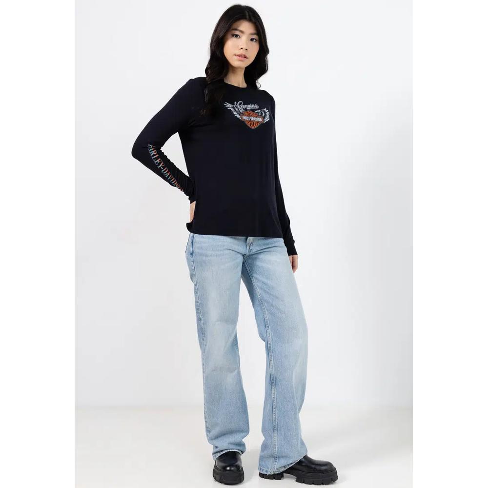 Harley-Davidson® Winged Bling Длинный рукав 4