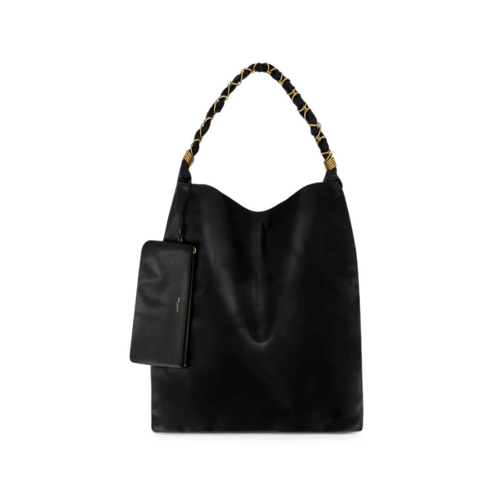 Сумка-тоут на цепочке с логотипом YSL 1