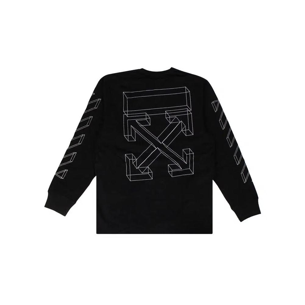Футболки Off-White 3D Line Long-Sleeve T-Shirt 'Black' 2