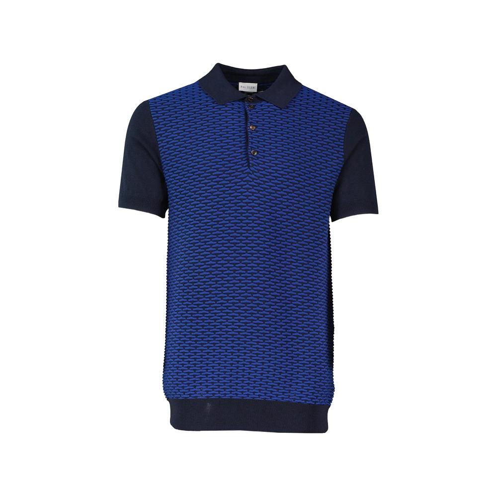 textured-knit polo shirt 1