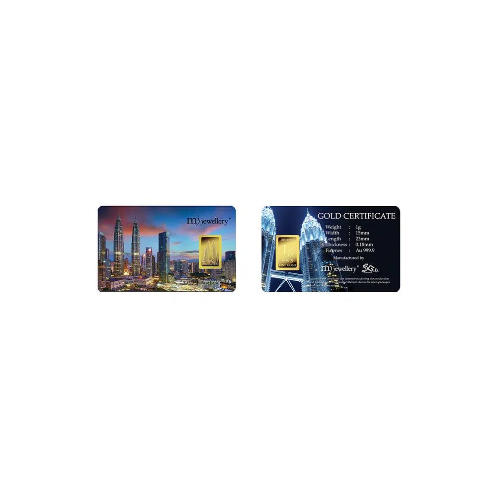 5G Gold Collection 999.9/24K Серия «Башни PETRONAS» Золотой слиток (1 г) 2