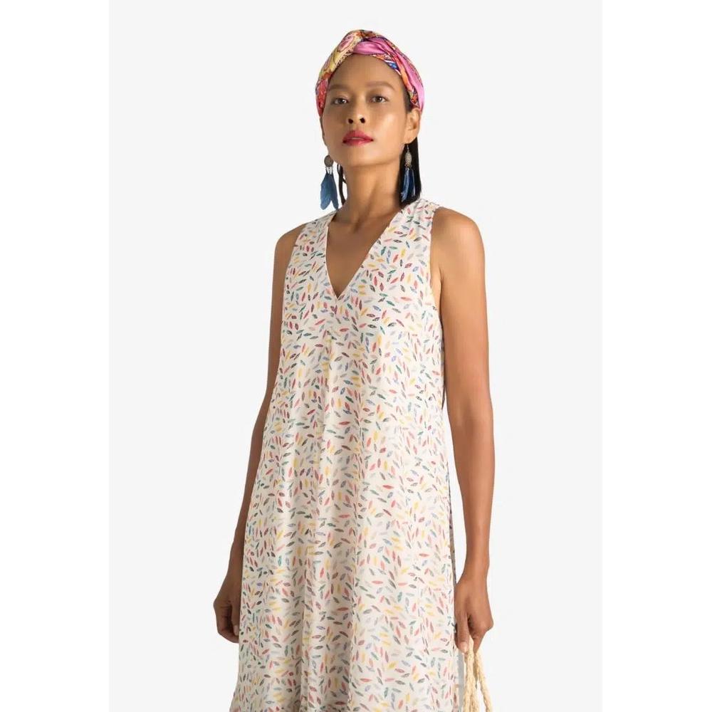 New Linen New Horizon Макси-платье из шифона 5
