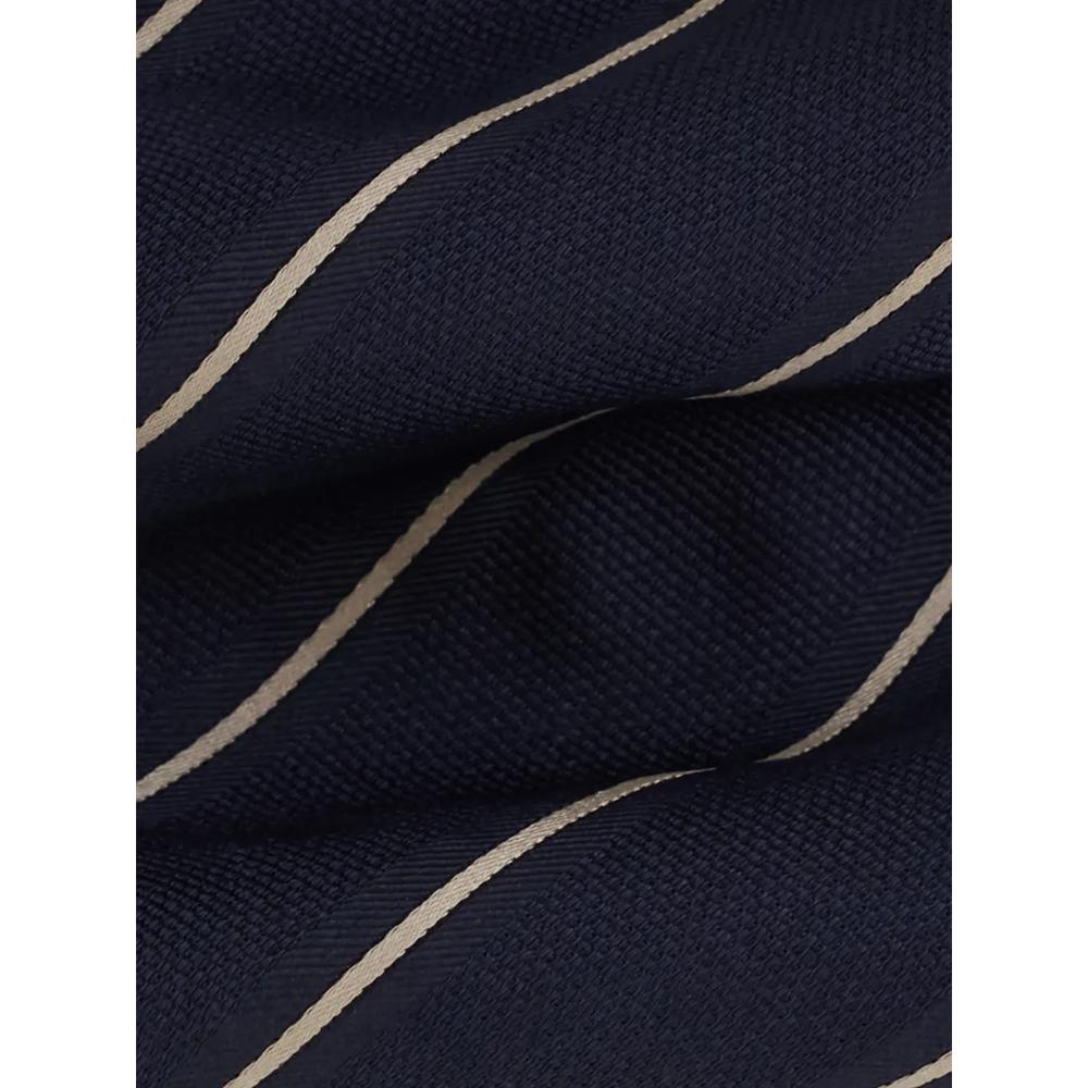 tie jacquard striped motif in silk 3